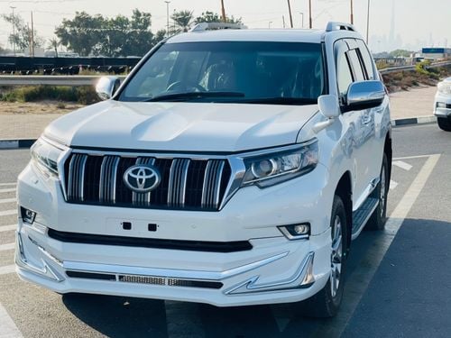 تويوتا برادو Toyota prado Diesel engine 2.7 model 2017 from japan white color 7 seater car very clean and good co