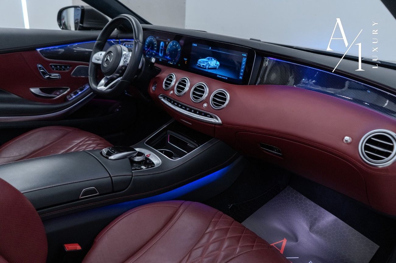 مرسيدس بنز S 560 كوبيه 2018 Mercedes Benz S560 Convertible V8, Service History, Fully Loaded, Excellent Condition, GCC Spec