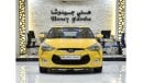 هيونداي فيلوستر EXCELLENT DEAL for our Hyundai Veloster ( 2015 Model ) in Yellow Color GCC Specs