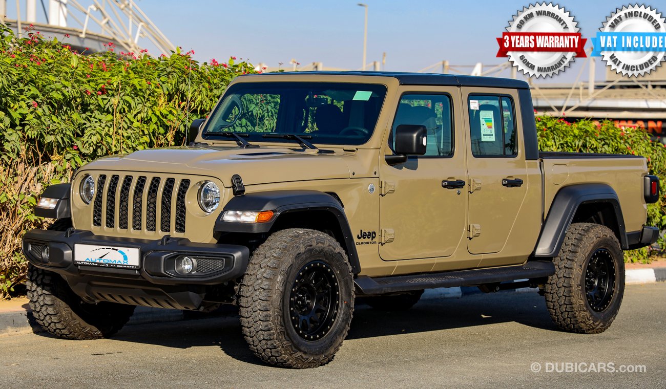 Jeep Gladiator 2020  Sport 4X4, 3.6L V6 GCC, 0km , W/ 3 Yrs or 100K km Warranty @ Trading Enterprises