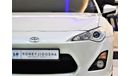 تويوتا 86 AMAZING Toyota GT 86 2013 Model!! in White Color! GCC Specs