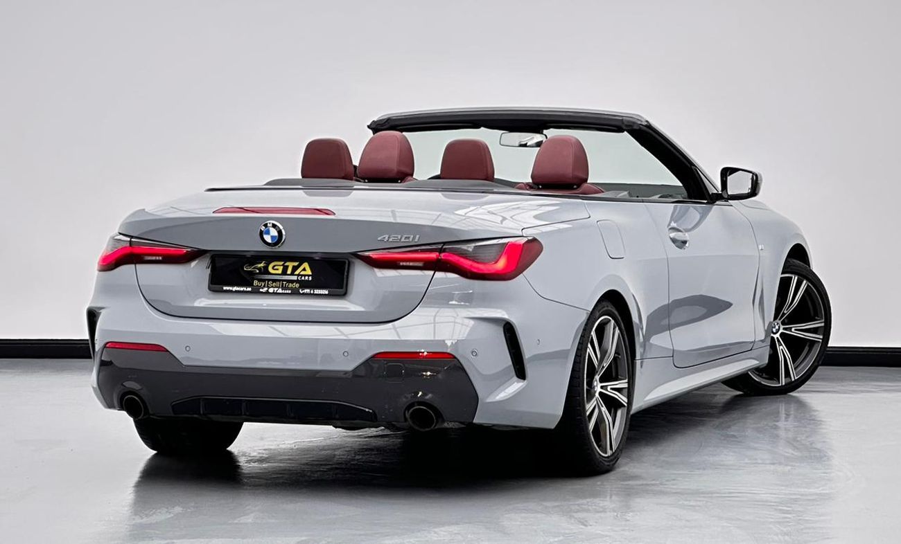 بي أم دبليو 420i 2022 BMW 420i M-Sport Cabriolet, 2026 BMW Warranty + Service Contract, BMW Full Service History, GCC