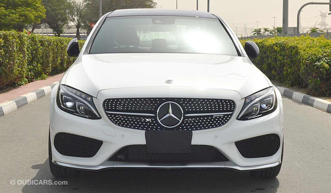 مرسيدس بنز C 43 AMG 2018, 4MATIC, 3.0L V6-Biturbo GCC, 0km with 2 Years Unlimited Mileage Warranty