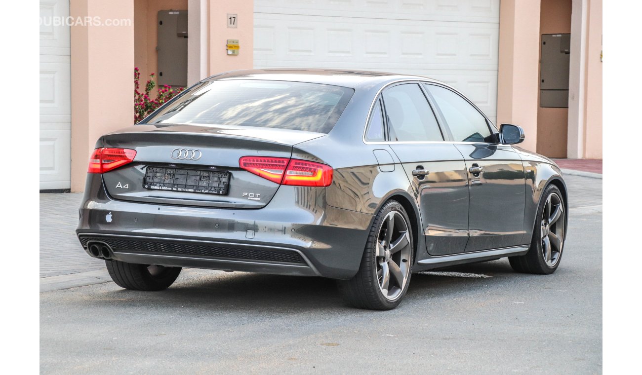 Audi A4 2.0T Quattro 2013 GCC Warranty with Zero Down-Payment