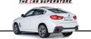 BMW X6 35i M Sport 3.0L X-Drive-MSport-GCC-Pearl White-Premium Red Leather Interior-M Sports Seats