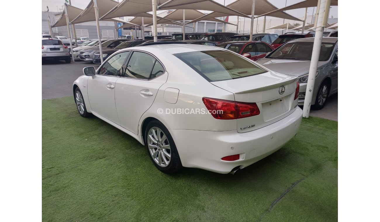 Lexus IS300 Gulf model 2007, white, beige interior, number one, imprint, leather hatch, cruise control, in excel