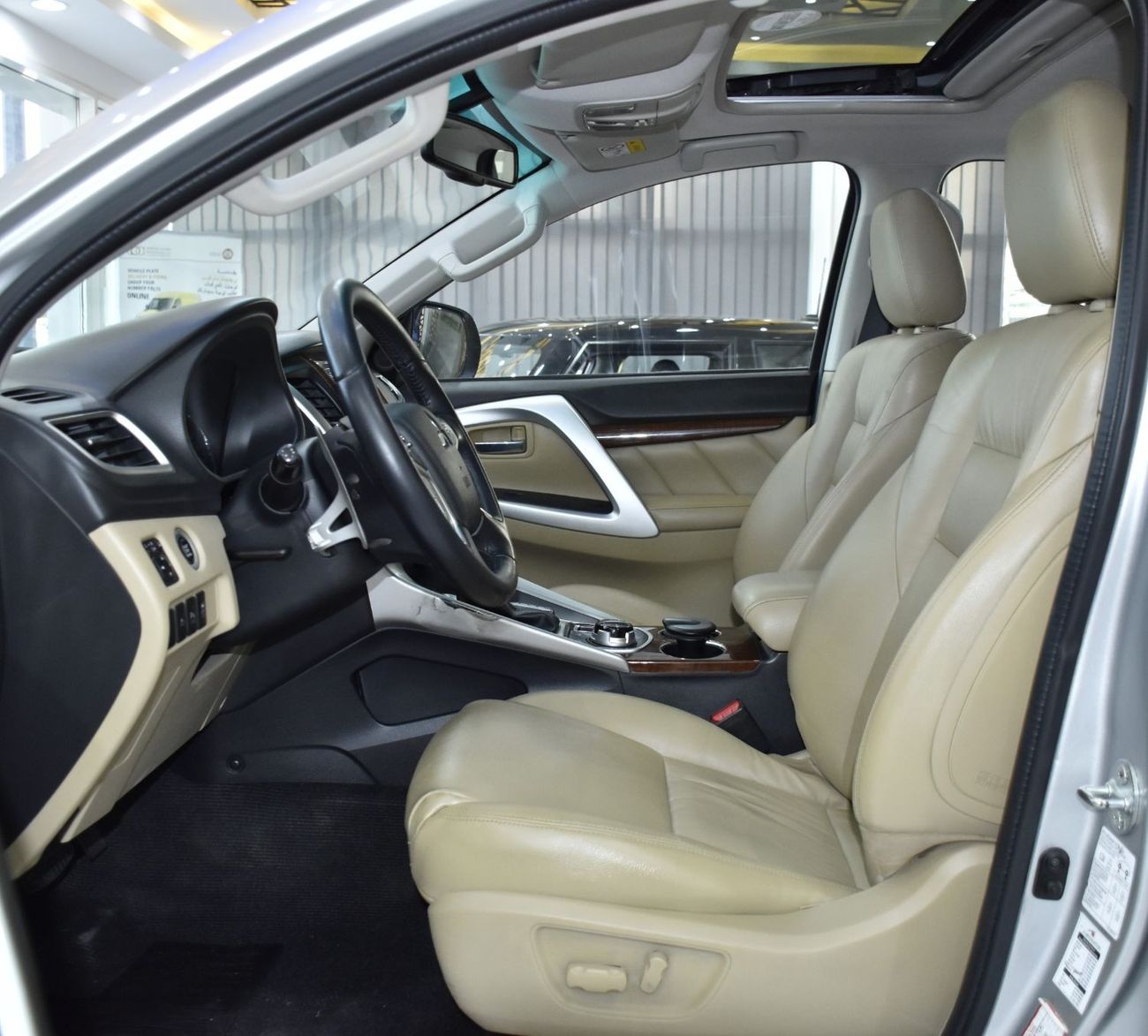 Mitsubishi Montero EXCELLENT DEAL for our Mitsubishi Montero Sport 4WD V6 ( 2017 Model ) in Silver Color GCC Specs