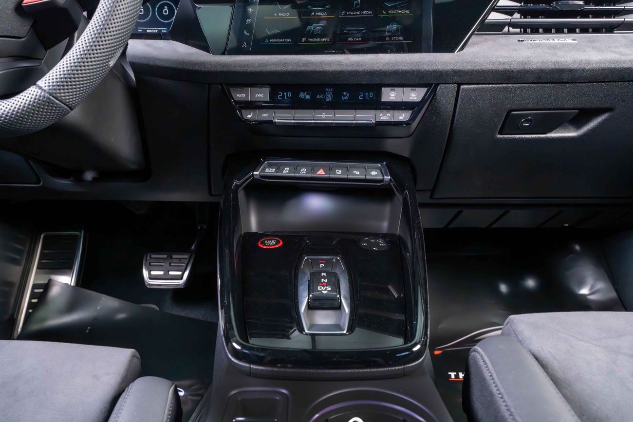 Audi RS3  AL Nabooda Warranty And Service Contract-Kemora Grey-19Inch Satin Black Rims