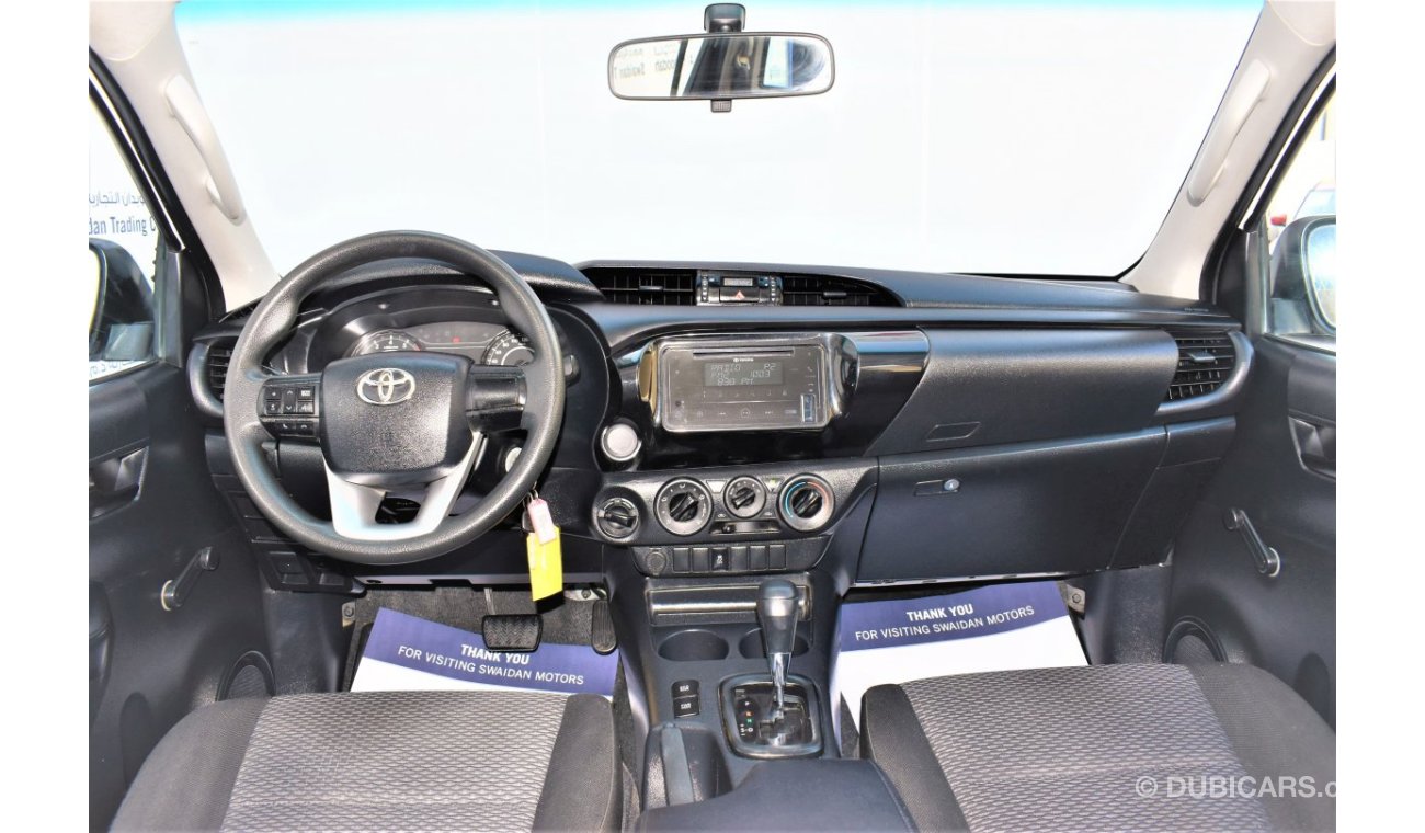 Toyota Hilux AED 1762 PM | 2.7L 4WD GCC WARRANTY