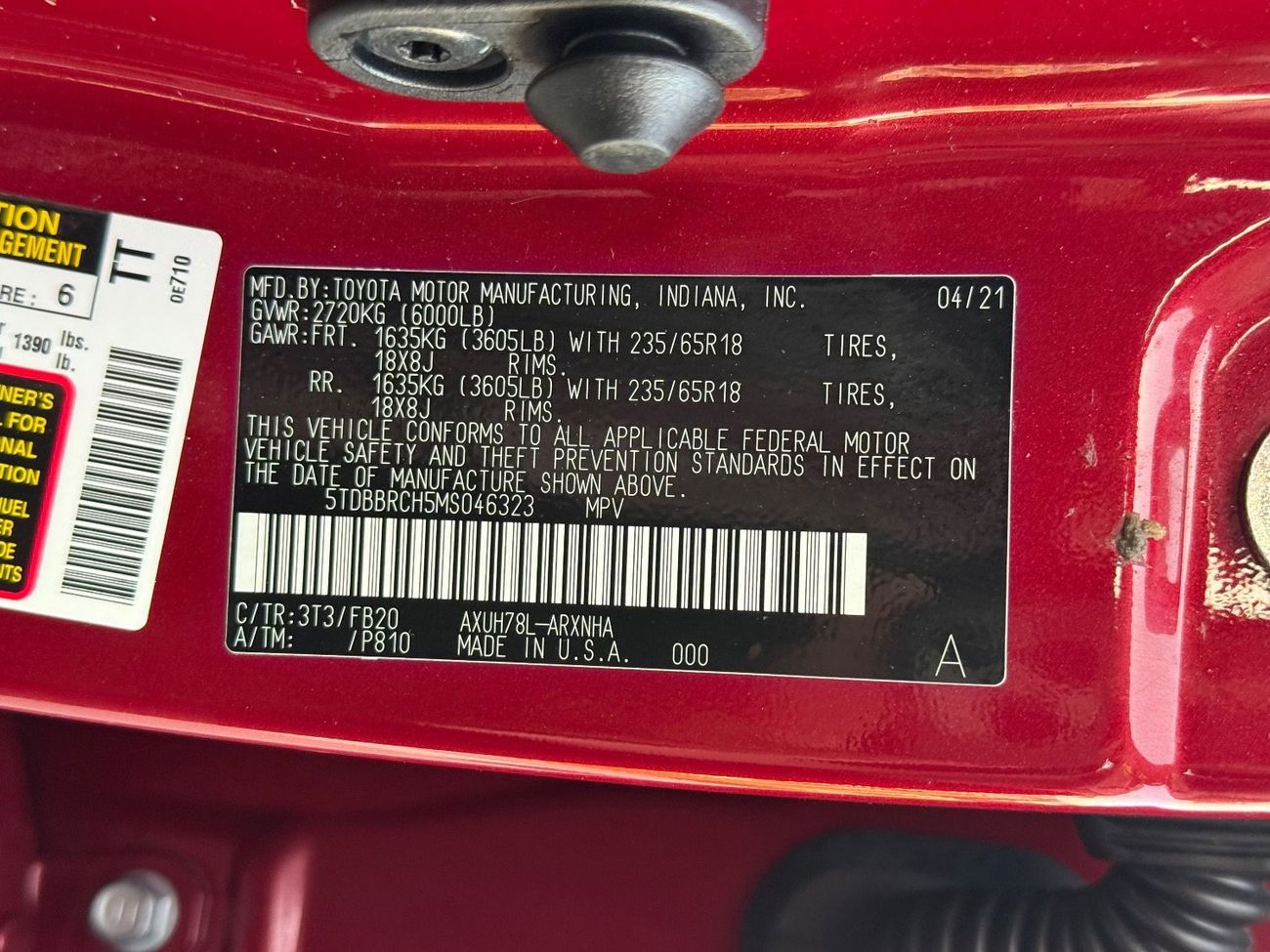 تويوتا هايلاندر LE 2.5L