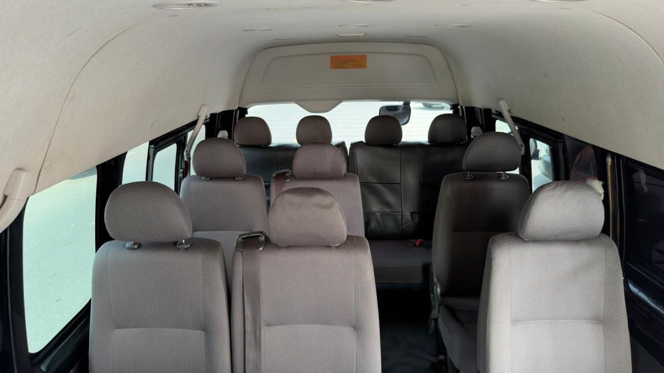 Toyota Hiace 2012 | 3.0L DIESEL ENGINE | AT | RHD | 14 SEATER | COMFORT SEATS | AUDIO PLAYER | POWER WINDOWS | TI