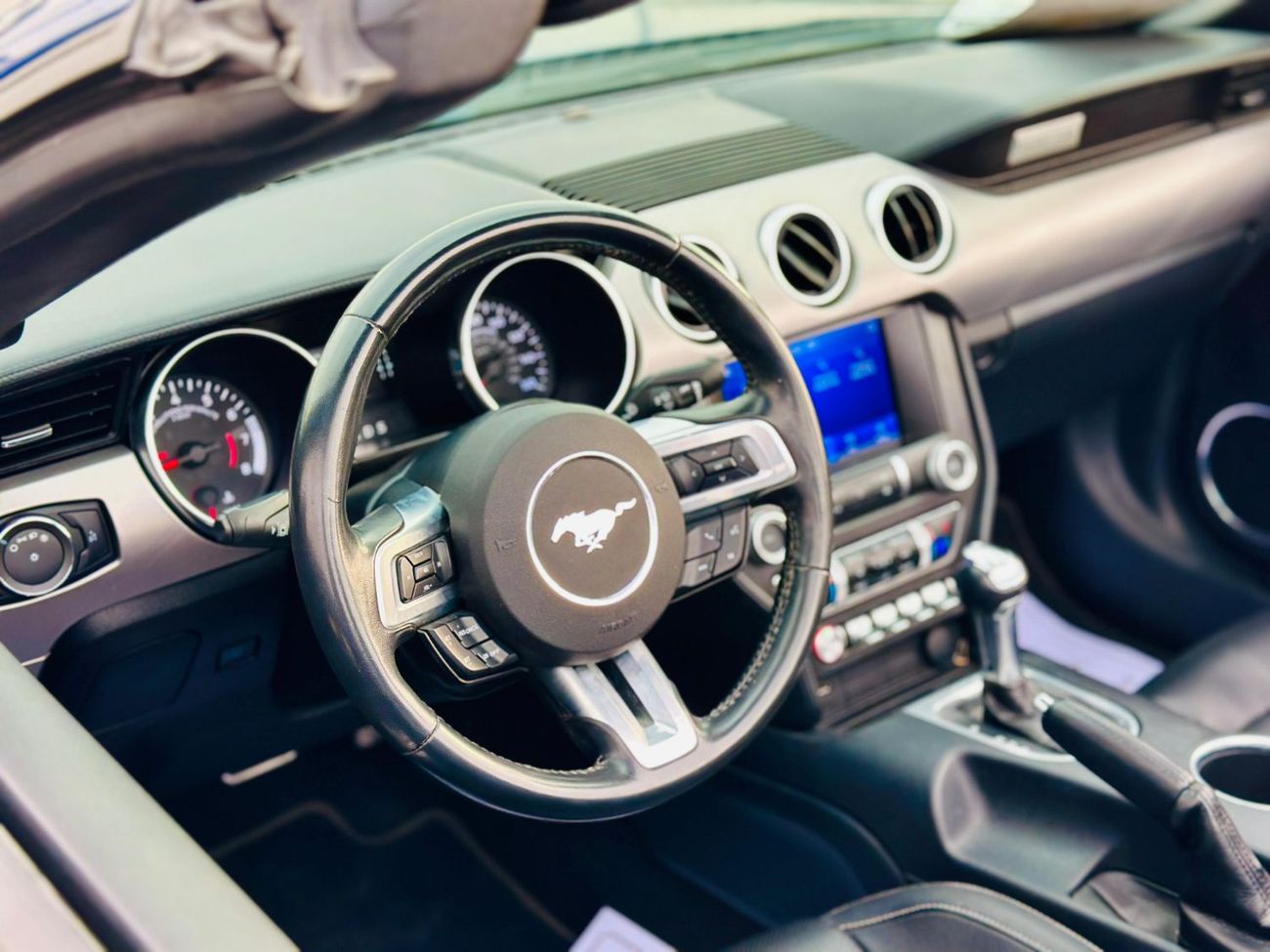 فورد موستانج Ecoboost Convertible | Monthly 1300/- | 0% DP | Lane Assist | Touch Screen | # 02915