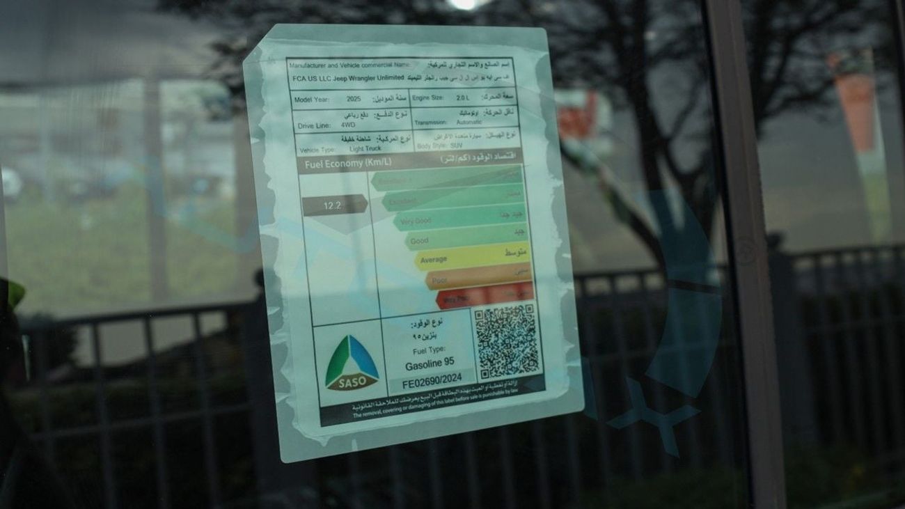 Jeep Wrangler (For Export , НА ЭКСПОРТ) PY 25/25 UNLIMITED RUBICON XTREME 2.0L TURBO GCC Без пробега