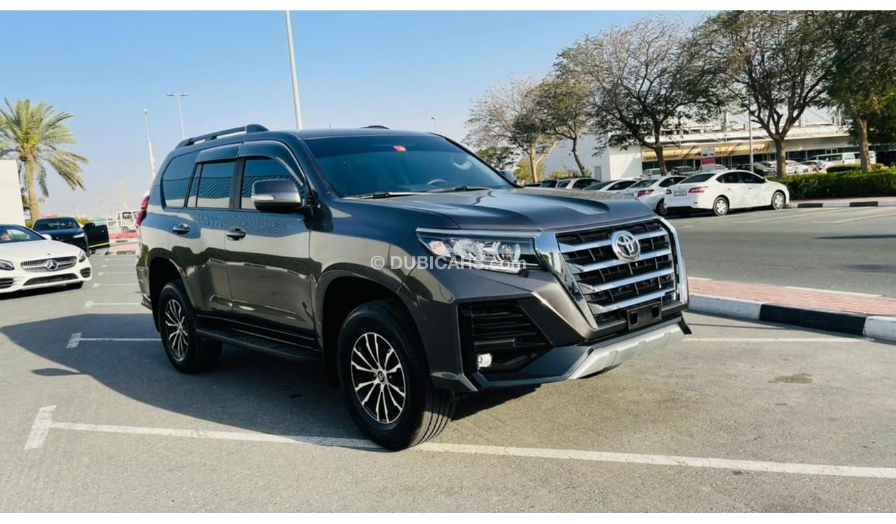 تويوتا برادو 2015 Grey *Limgene Body Kit* V6 4.0 CC Petrol [LHD] Original Leather 7 Electric Seats {Tesla Screen}