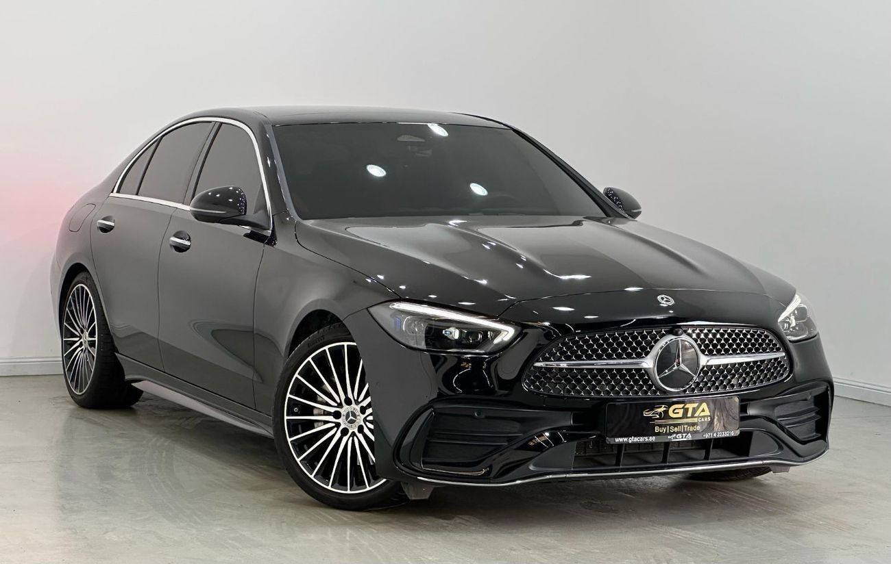 مرسيدس بنز C 200 Premium 2.0L 2022 Mercedes Benz C200 AMG Premium Plus, 2025 Mercedes Warranty, Very Low Kms, GCC