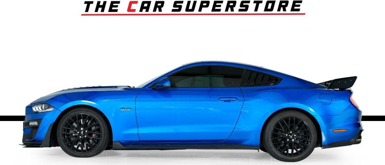فورد موستانج GT PREMIUM 5L V8-Sports Exhaust System-Aerodynamic Body Kit-High Gloss Black Rims
