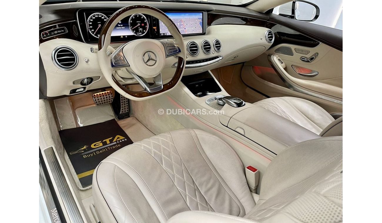 Mercedes-Benz S 500 Coupe 2016 Mercedes S500 4MATIC, Mercedes Service History, Warranty, GCC