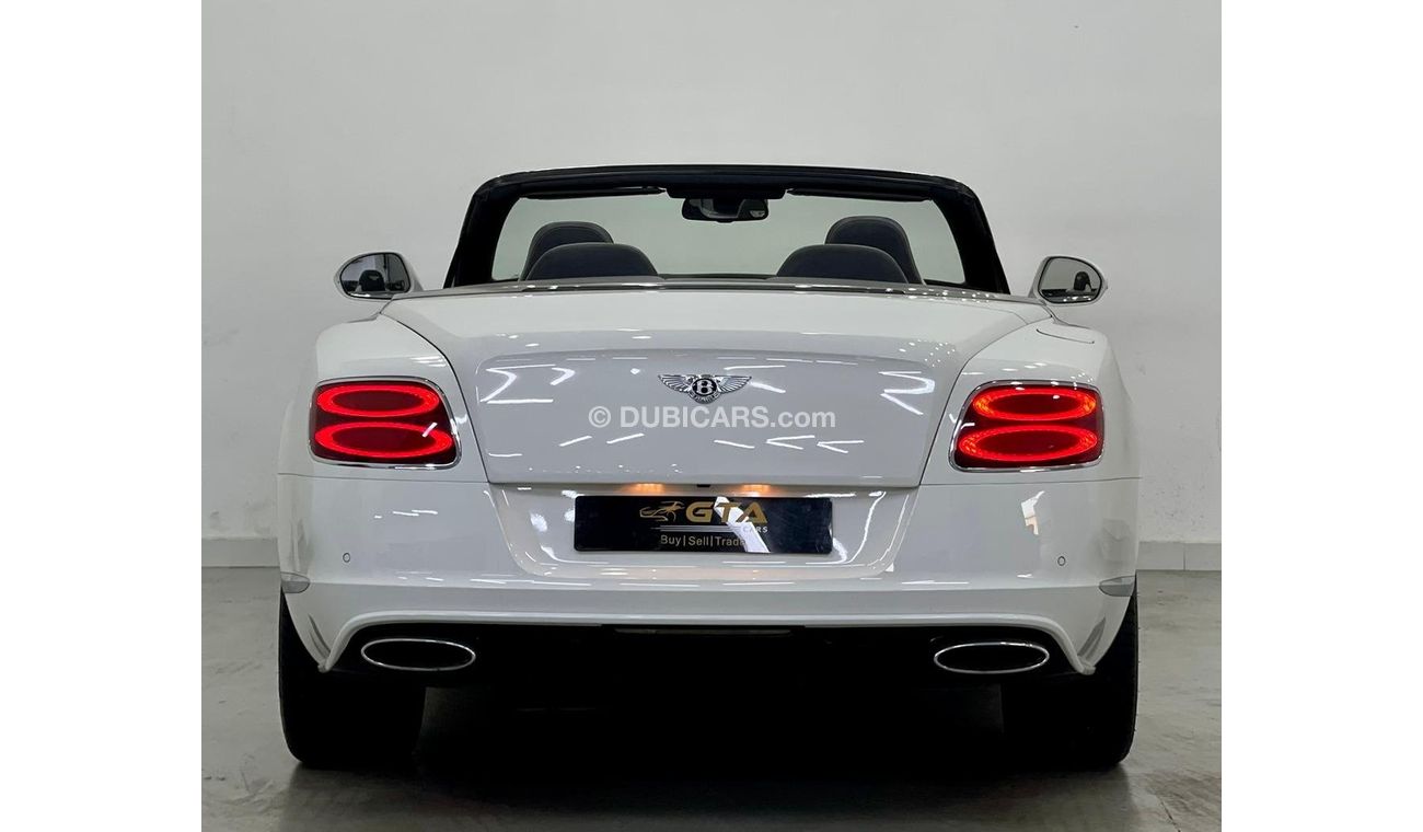 بنتلي كونتيننتال جي تي سي 2015 Bentley Continental GTC Speed V12, Service History, Warranty, GCC