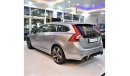 Volvo V60 EXCELLENT DEAL for our Volvo V60 T5 R-DESIGN 2014 Model!! in Silver Color! GCC Specs