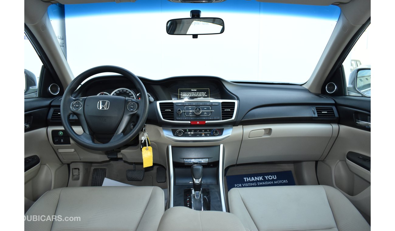 Honda Accord 2.4L LX 2016 GCC SPECS DEALER WARRANTY