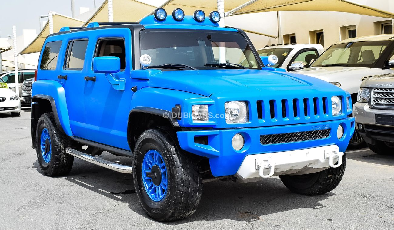 Ht3 Hummer Blue Used Hummer H3 White Color with blue wrapping 2009 for sale in Sharjah ...