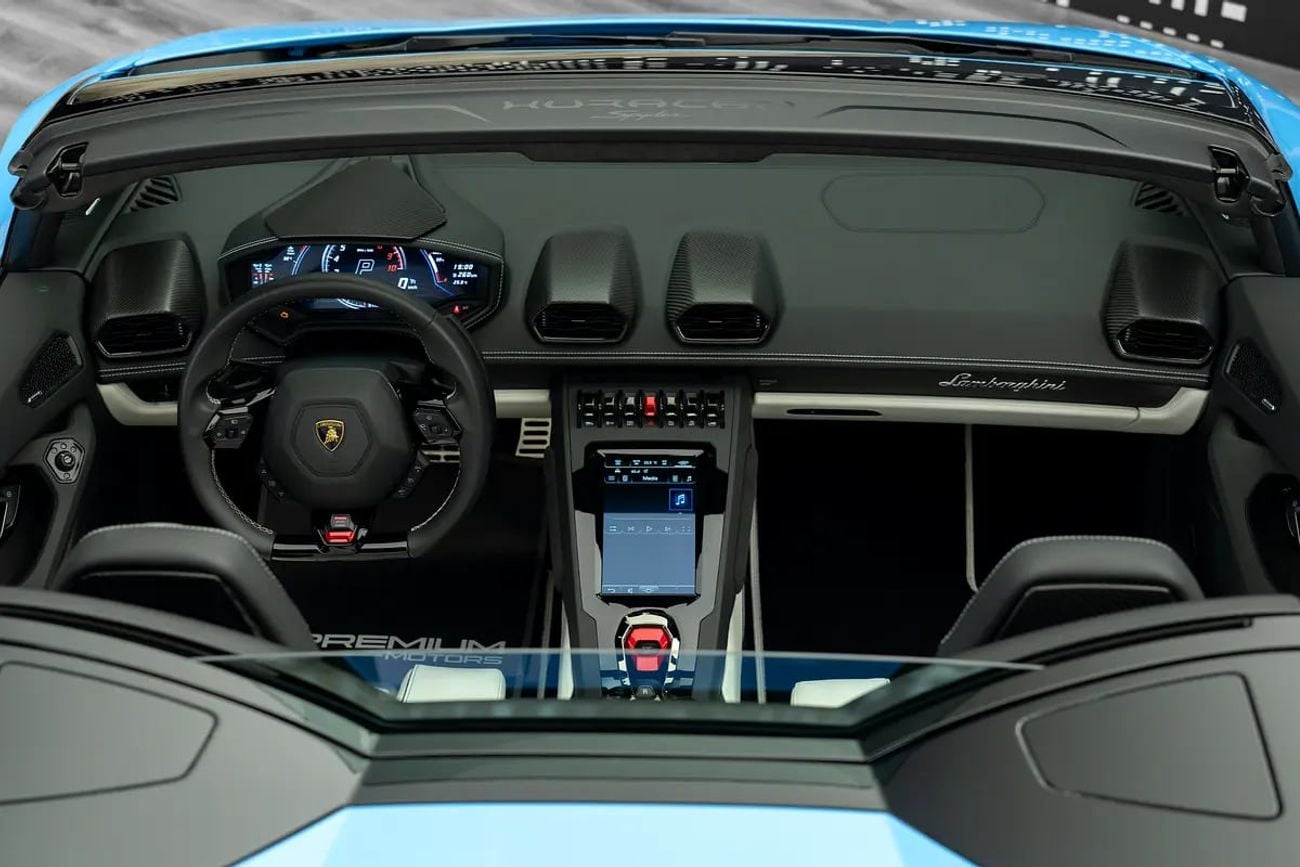 Lamborghini Huracan Evo Spyder LAMBORGHINI | HURACAN EVO SPYDER | BLUE CEPHEUS COLOR | CARBON INTERIOR