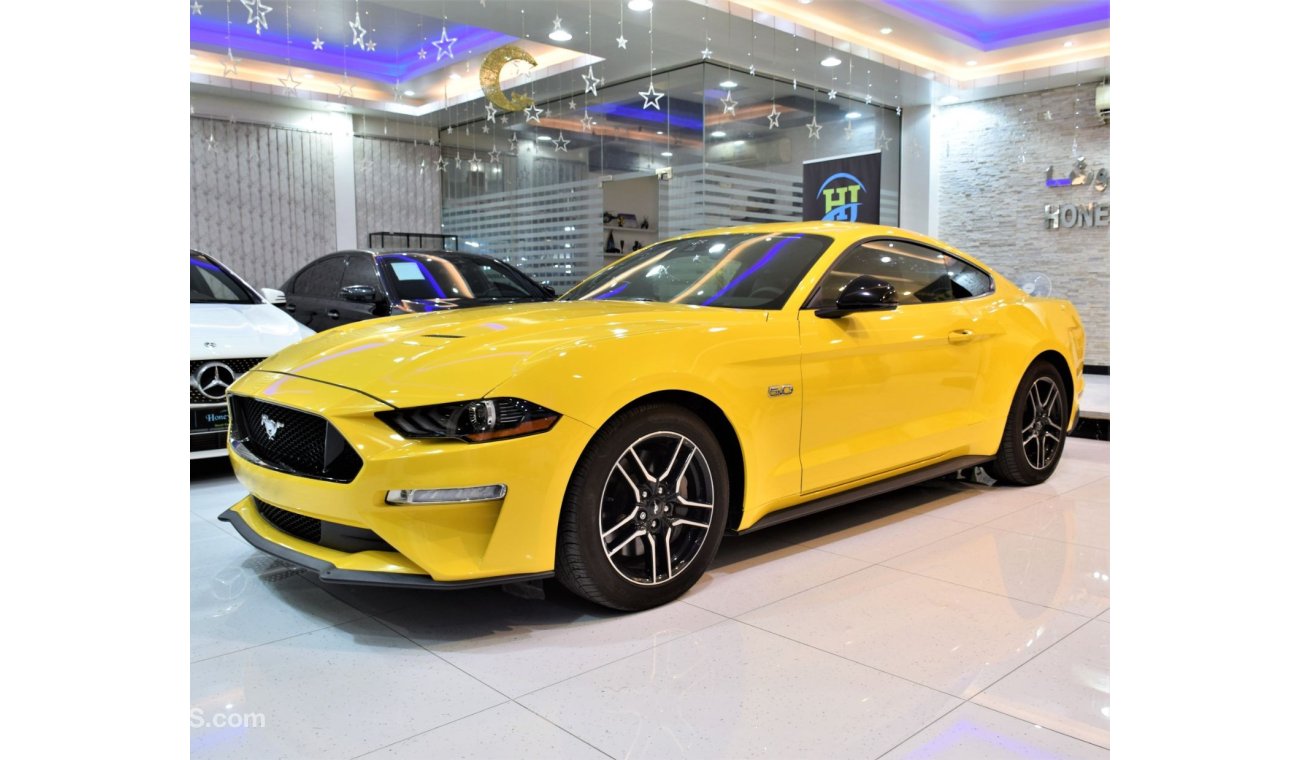 Ford Mustang EXCELLENT DEAL for our Ford Mustang 5.0 GT 2018 Model!! in Yellow Color! GCC Specs