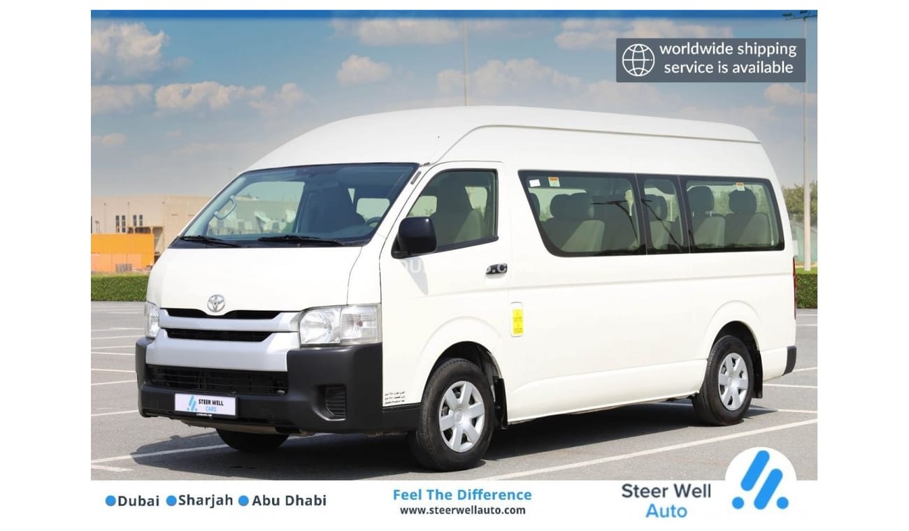 Toyota Hiace GL - High Roof LWB 2018 | HIACE Hi-Roof | 13 Seater - High Back | Manual/T | Passenger Van | GCC | V