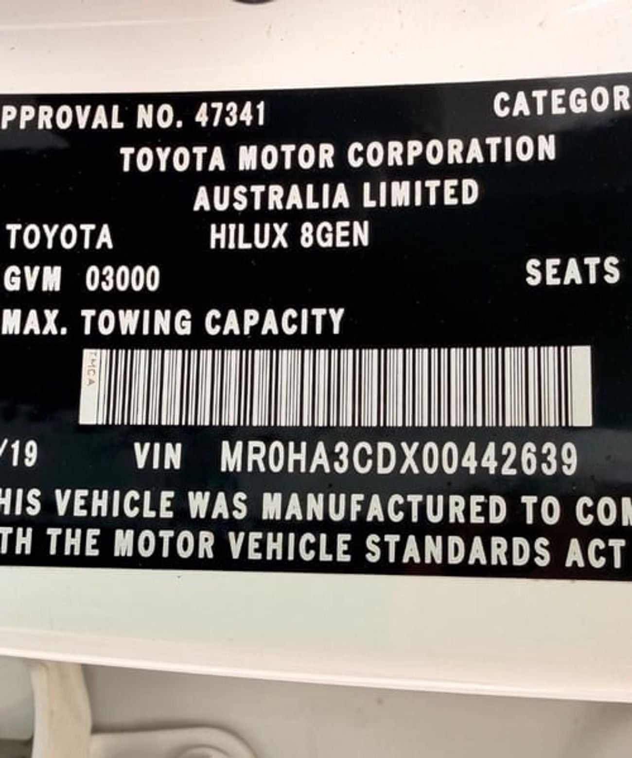 Toyota Hilux Export from Australia