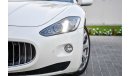 Maserati Granturismo 4.2L V8 - 2Y Warranty - GCC - AED 2,377 PER MONTH - 0% DOWNPAYMENT