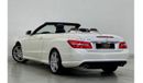 Mercedes-Benz E 350 Std 2013 Mercedes-Benz E350 Convertible, Full Mercedes History, Low kms, GCC