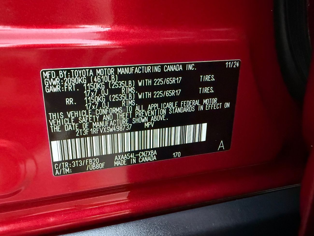 تويوتا راف ٤ 2025 XLE AWD ADVENTURE KIT 2.5 USA SPEC