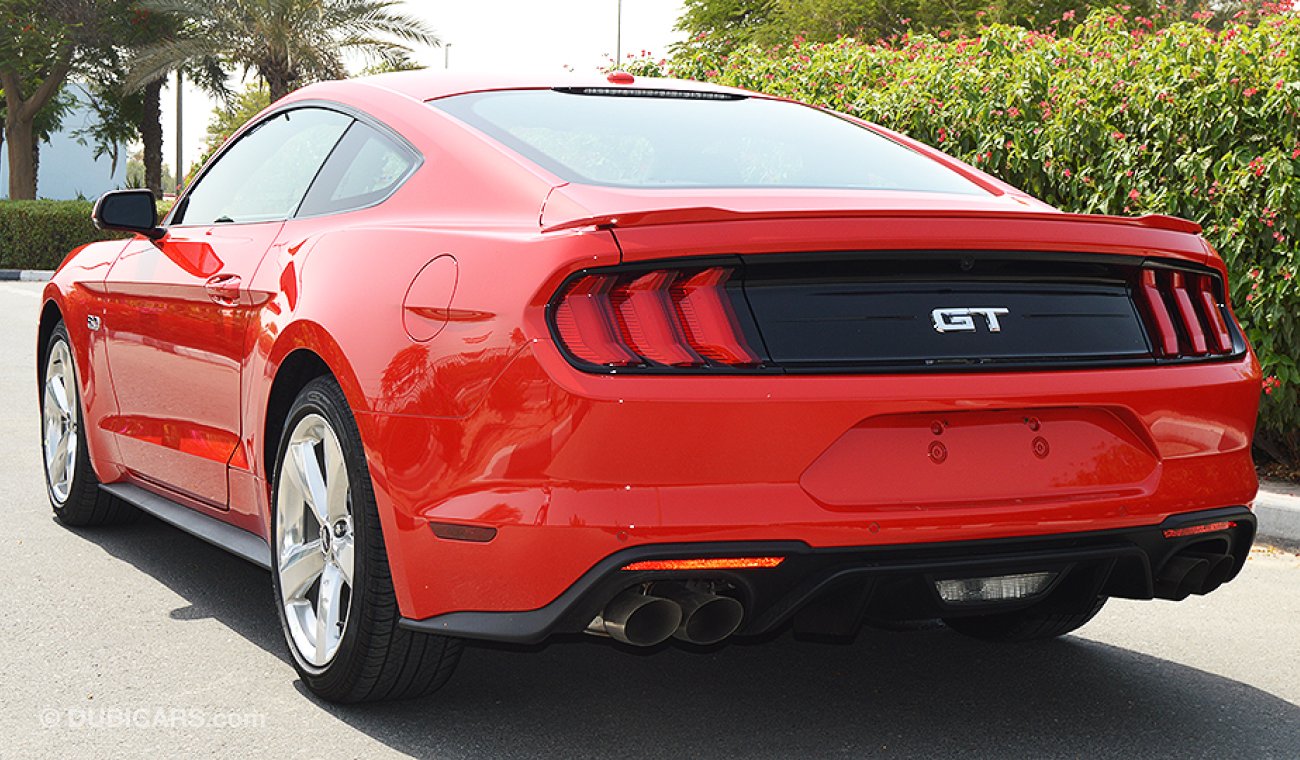 Ford Mustang 2019 GT Premium 5.0 V8 GCC, 0km w/ 3Yrs or 100K km Warranty + 60K km Service @ Al Tayer