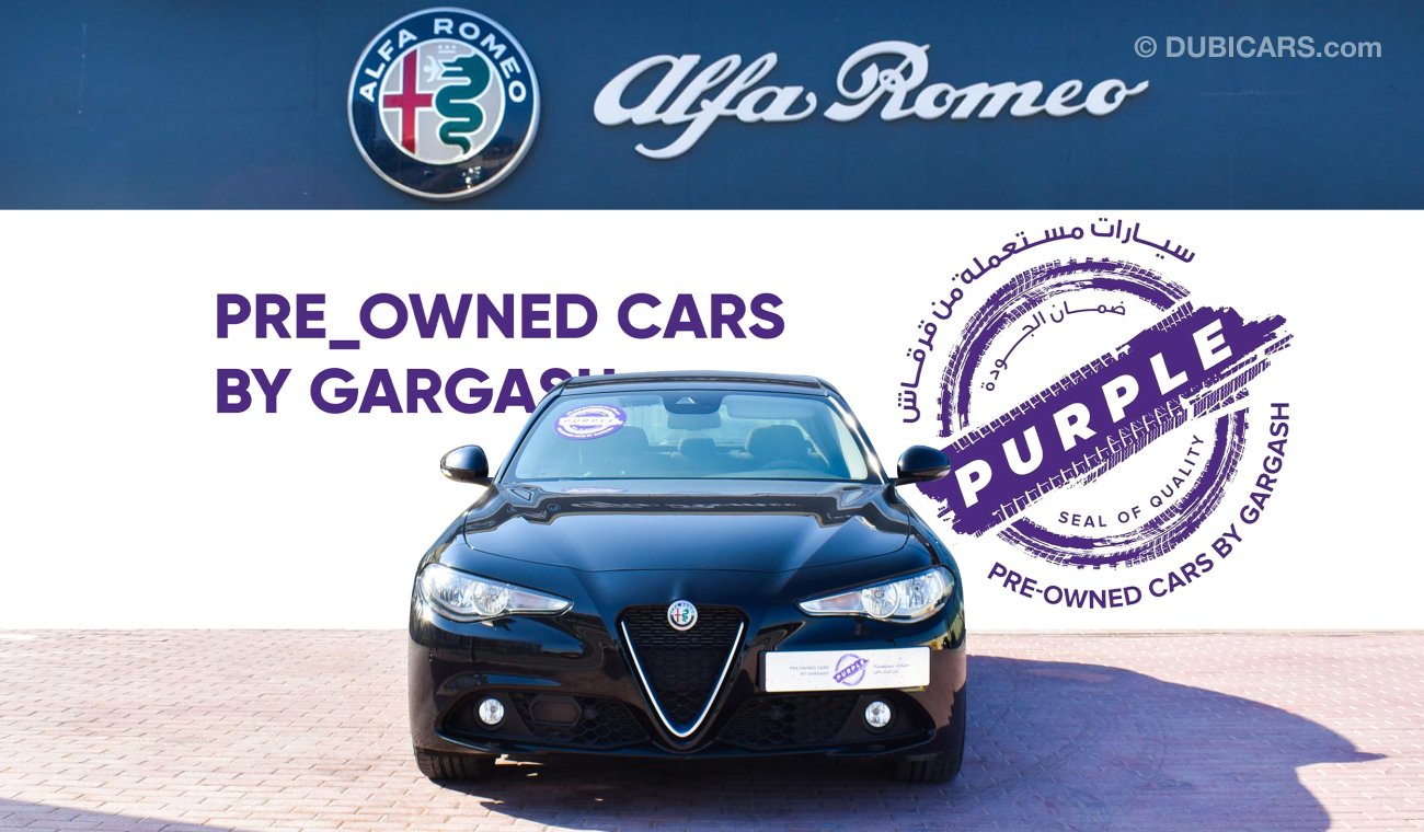 ألفا روميو جوليا Base - Service History, Warranty, Certified & Sold by Purple Pre-Owned Gargash Motors