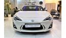 Toyota 86 AMAZING Toyota GT 86 VTX 2014 Model!! in White Color! GCC Specs