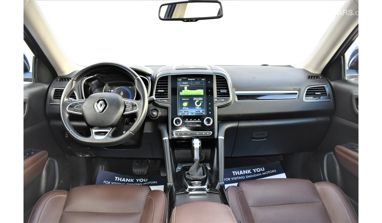 Renault Koleos 2.5L LE 4WD 2018 GCC SPECS DEALER WARRANTY