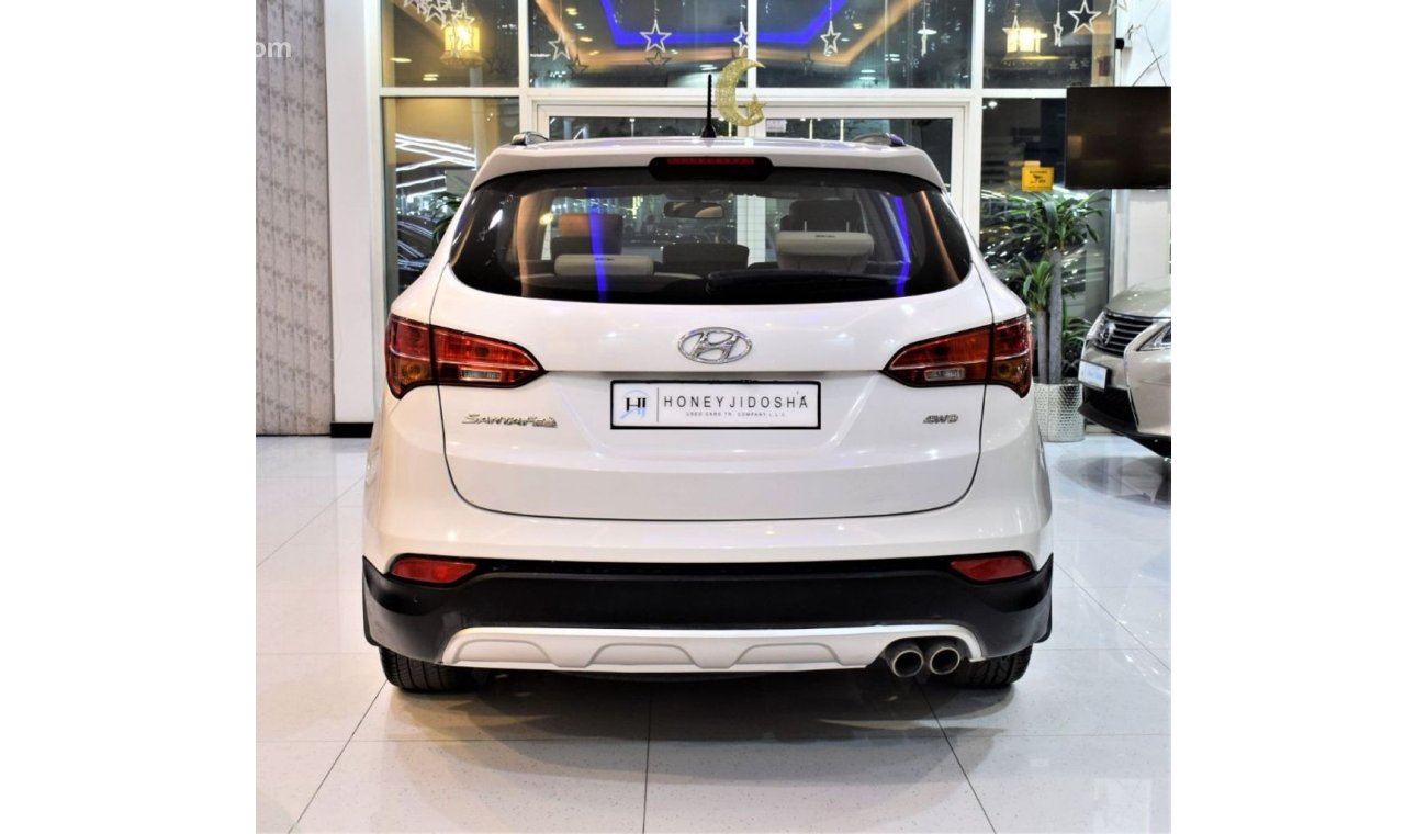 هيونداي سانتا في AMAZING Hyundai SantaFe 4WD 2015 Model!! in White Color! GCC Specs