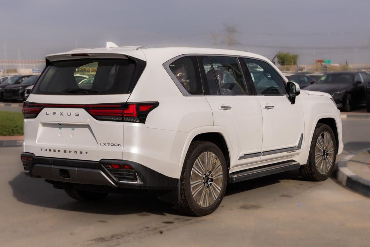 Lexus LX 700h 2025 LEXUS LX700h 3.5L TURBOSPORT HYBRID WHITE / MAROON