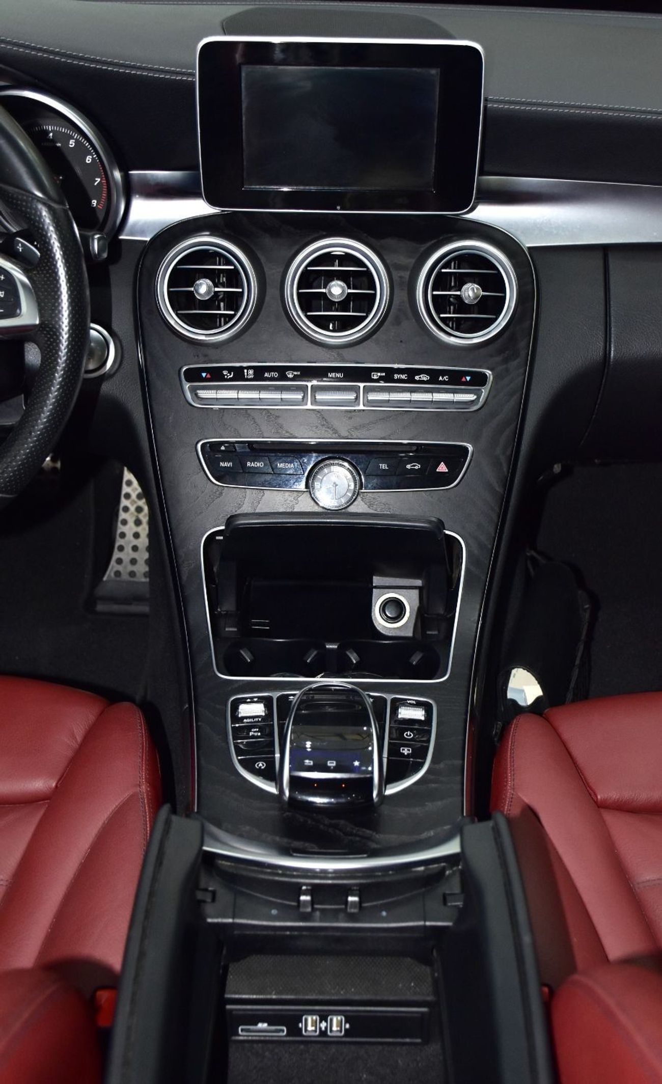 Mercedes-Benz C 200 EXCELLENT DEAL for our Mercedes Benz C200 ( 2015 Model ) in White Color GCC Specs
