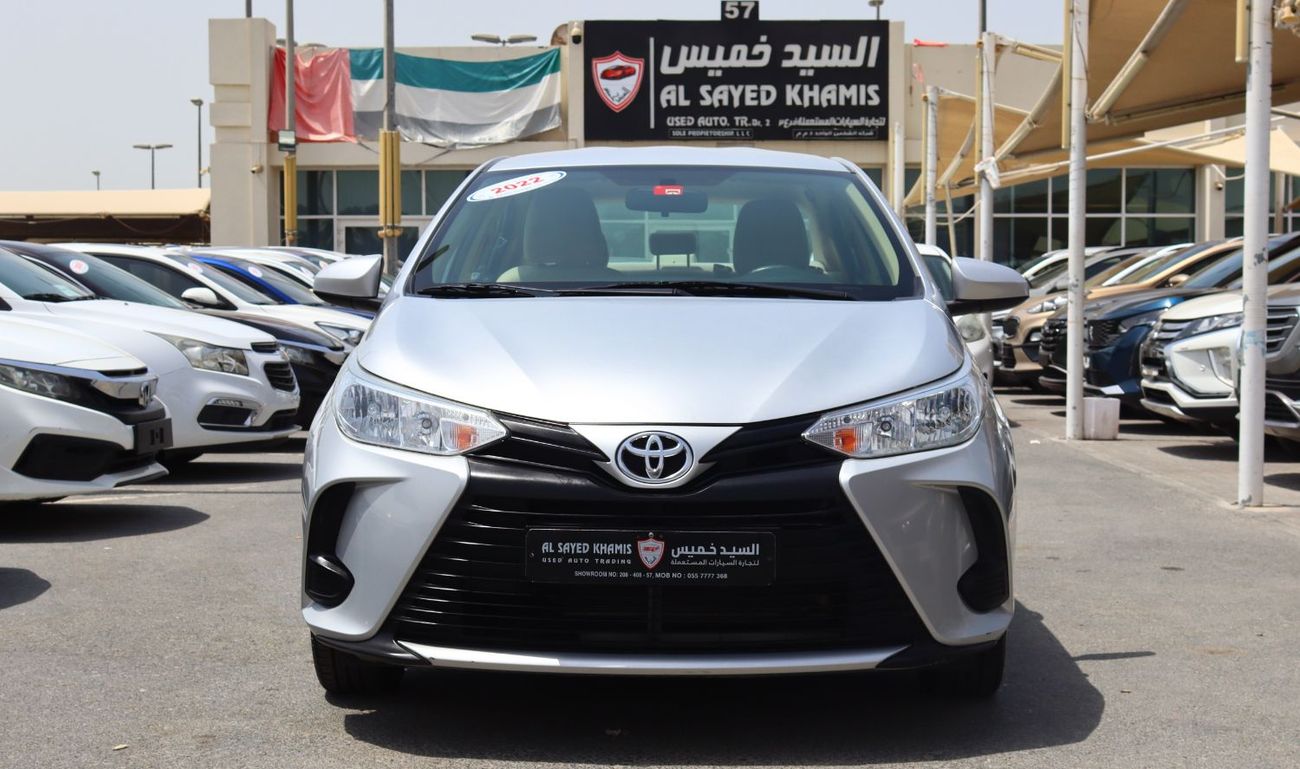 تويوتا يارس تويوتا يارس 2022 خليجى بحاله ممتازه ممشى 83000كم بمحرك 1500 سى سى بسعر 39000 درهم