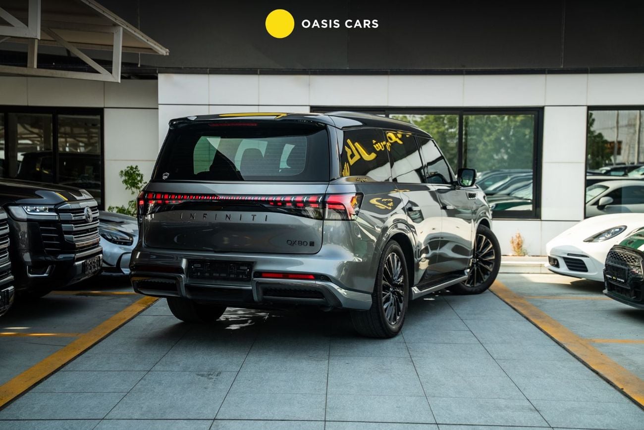 Infiniti QX80 AUTOGRAPH BENCH CHAIRS Autograph 2025 GCC Specs Agency Warranty Full Service History 3.5L Twin Turbo