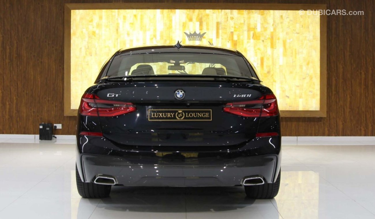 BMW 640i Gran Turismo,M AERODYNAMICS PACKAGE,GCC,UNDER WARRANTY AND CONTRACT SERVICE.