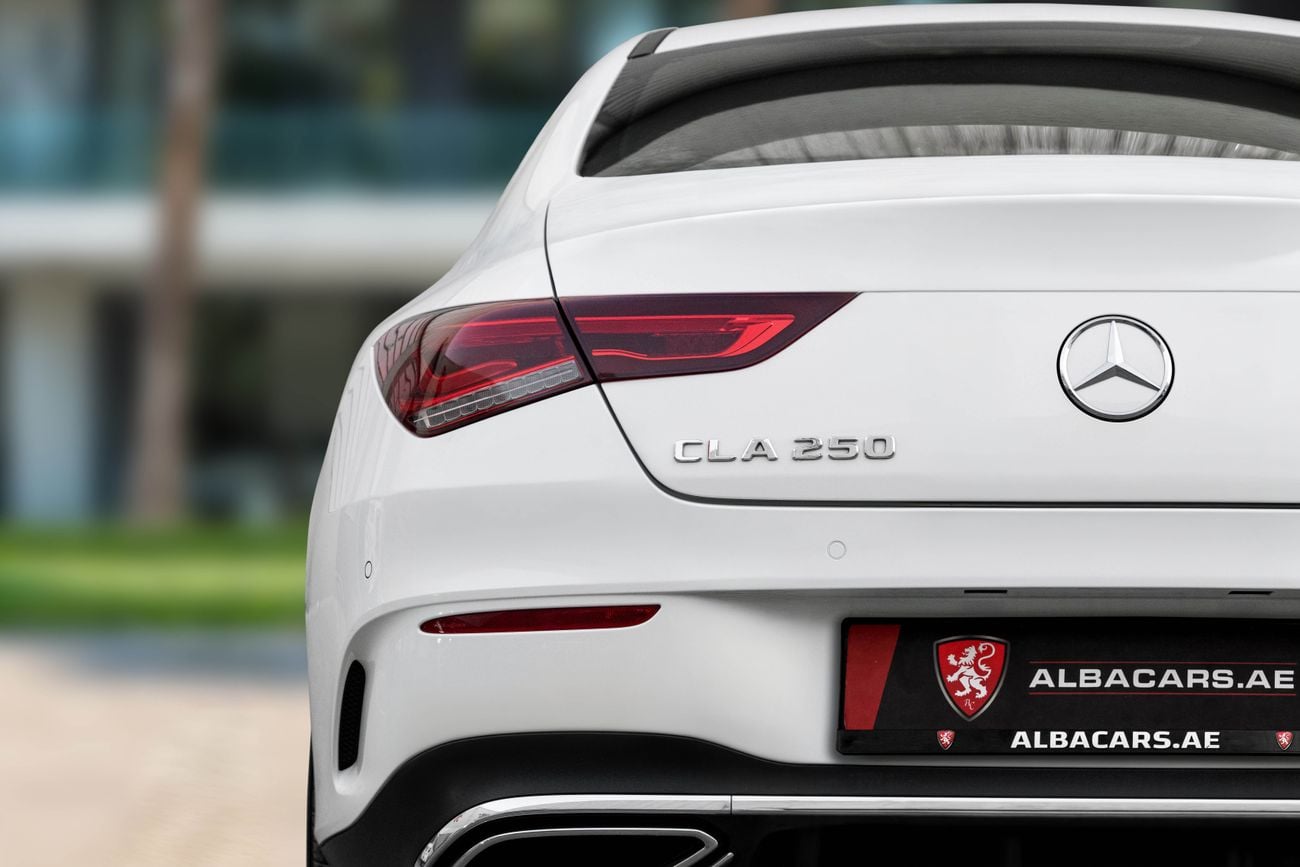Mercedes Benz CLA250 CLA 250 AMG | 2,742 P.M | 0% Downpayment | 2028 GARGASH WARRANTY!