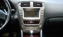Lexus IS300 Gulf 2007 adapter 2014 silver color number one, fingerprint, rear camera hole, leather sensors, crui