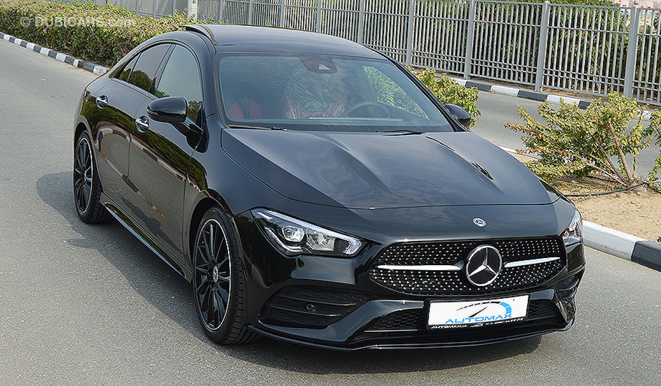 Mercedes-Benz CLA 200 AMG 2020, GCC, 0km, with 2 Years Unlimited Mileage Warranty + 60,000km Service at EMC