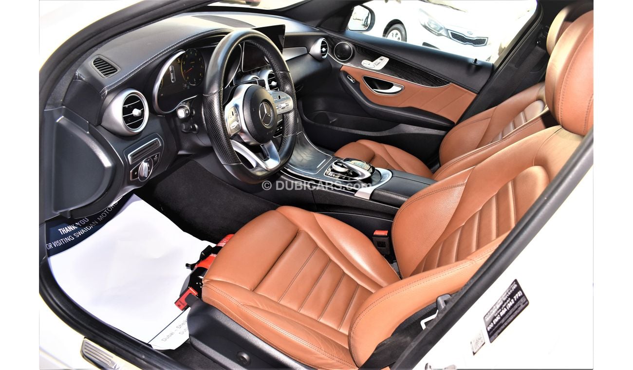 Mercedes-Benz C 200 AED 2399 PM | 2.0L C-200 AMG KIT GCC DEALER WARRANTY