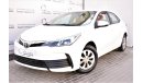 Toyota Corolla AED 938 PM | 0% DP | 1.6L SE GCC  WARRANTY