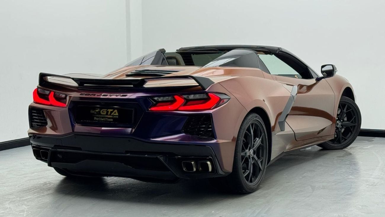 شيفروليه كورفت 2021 Chevrolet Corvette Stingray (C8) Z51 Convertible, Agency Warranty & Service Contract, Agency FS