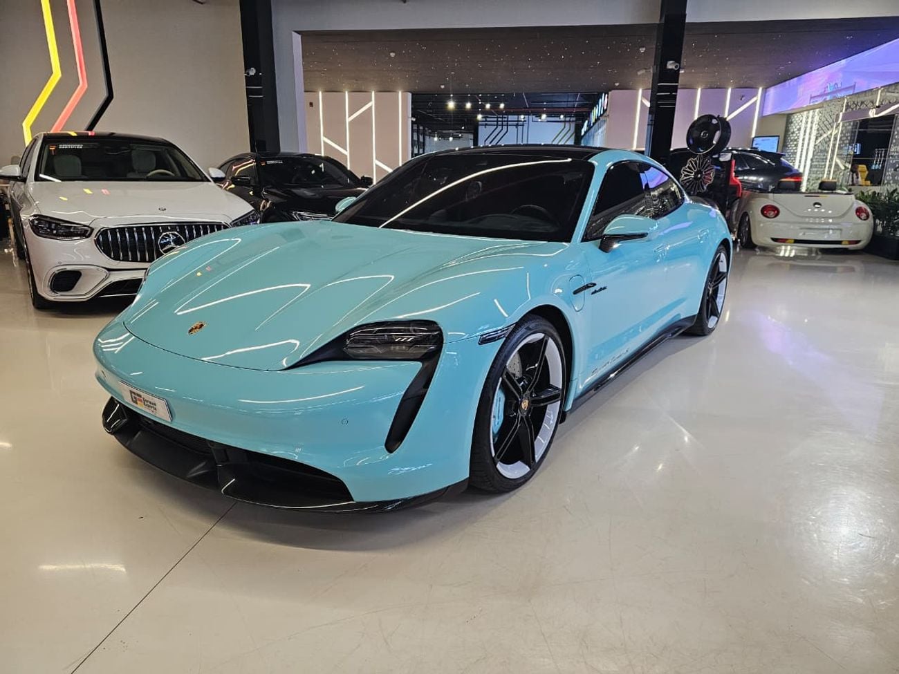 Porsche Taycan Turbo S (761 HP) 2021 Porsche Taycan Turbo S - GCC Specs - Low Mileage - Full service history - Perf