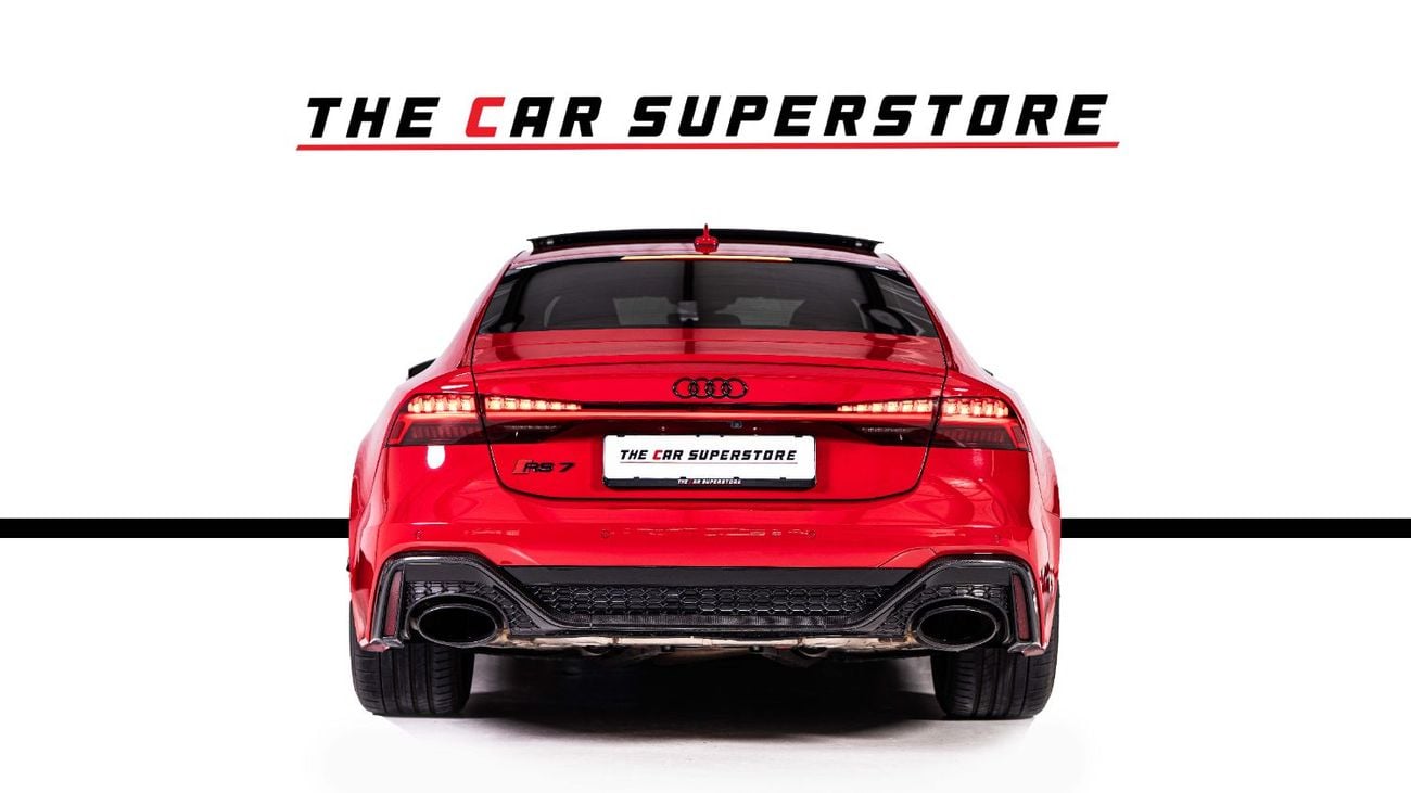 Audi RS7 TFSI quattro 4.0L GCC-1 Owner-Al Nabooda Service Contract Until 2028-Tango Red Special Color